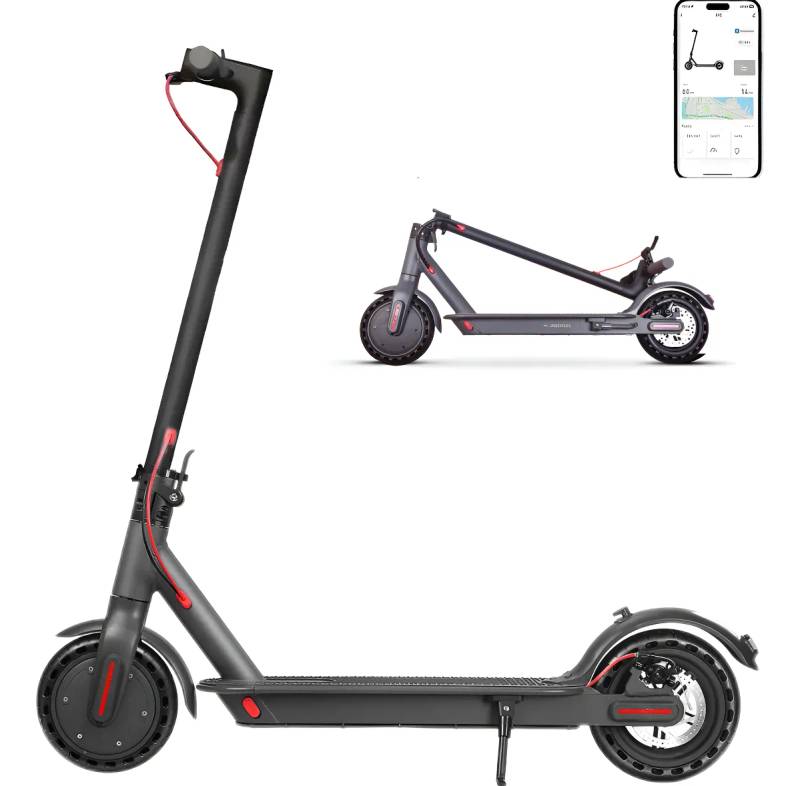 Patinete elétrico YDTECH M187 — visão lateral